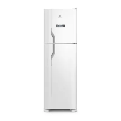 Foto frontal da geladeira Electrolux DFN44 · 127 V ou 220 V, acabamento Branco