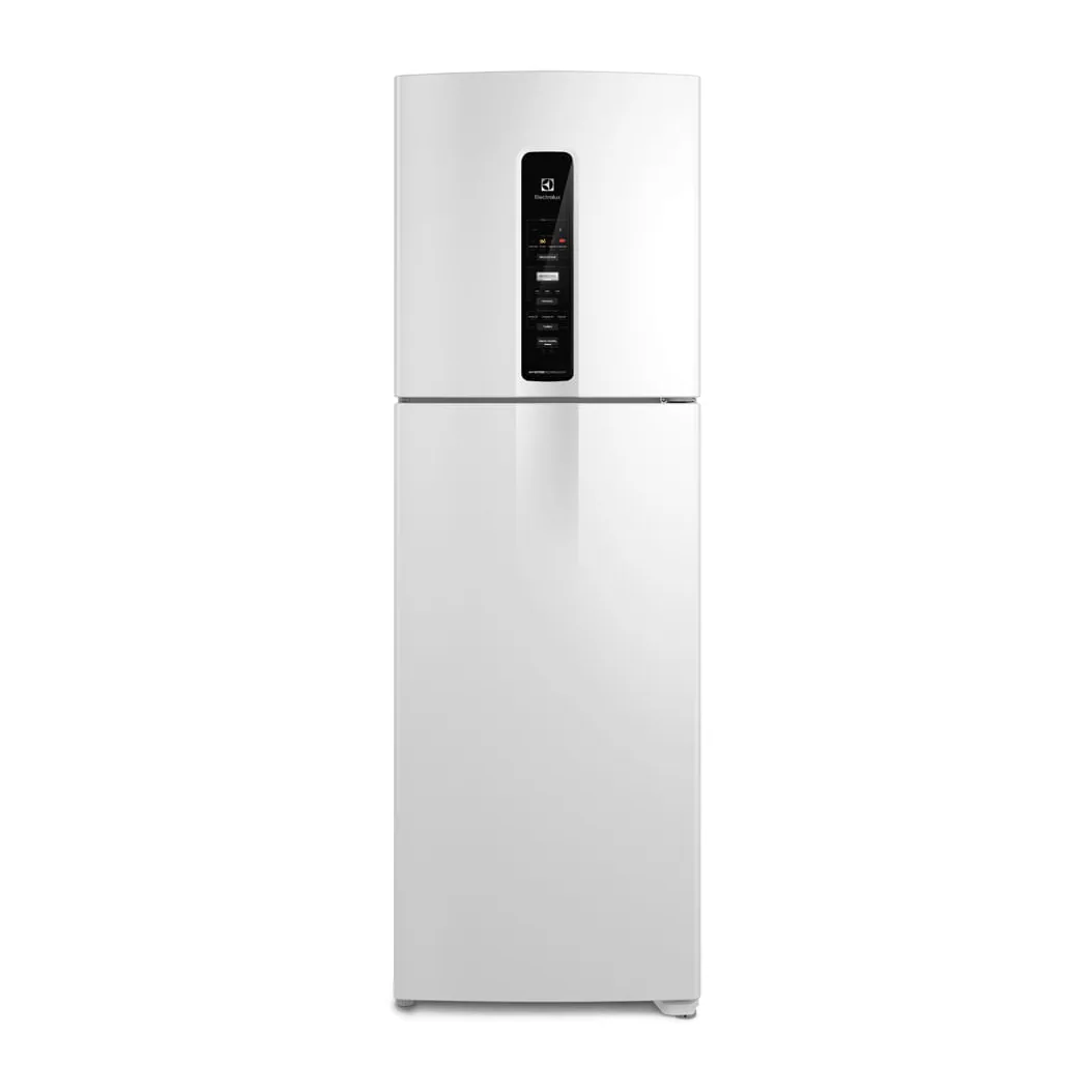 Foto frontal da geladeira Electrolux IF45, acabamento Branco