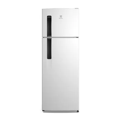 Foto frontal da geladeira Electrolux TF38 · 127 V ou 220 V, acabamento Branco