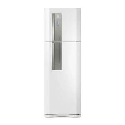 Foto frontal da geladeira Electrolux TF42 · 127 V ou 220 V, acabamento Branco