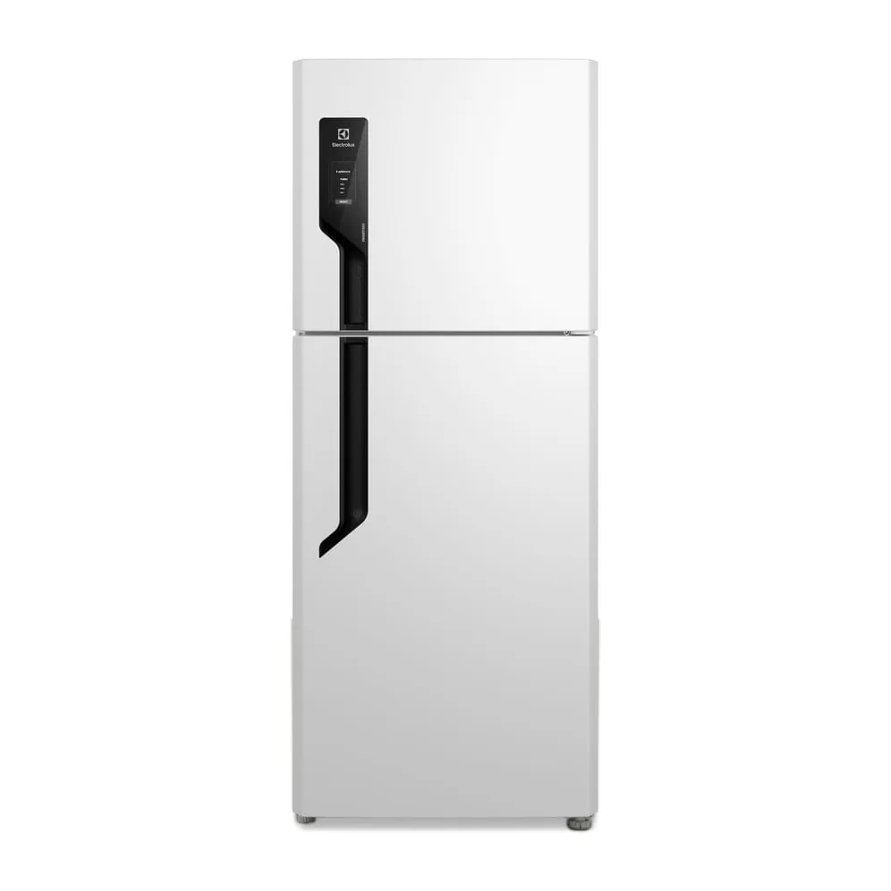 Foto frontal da geladeira Electrolux TF70, acabamento Branco