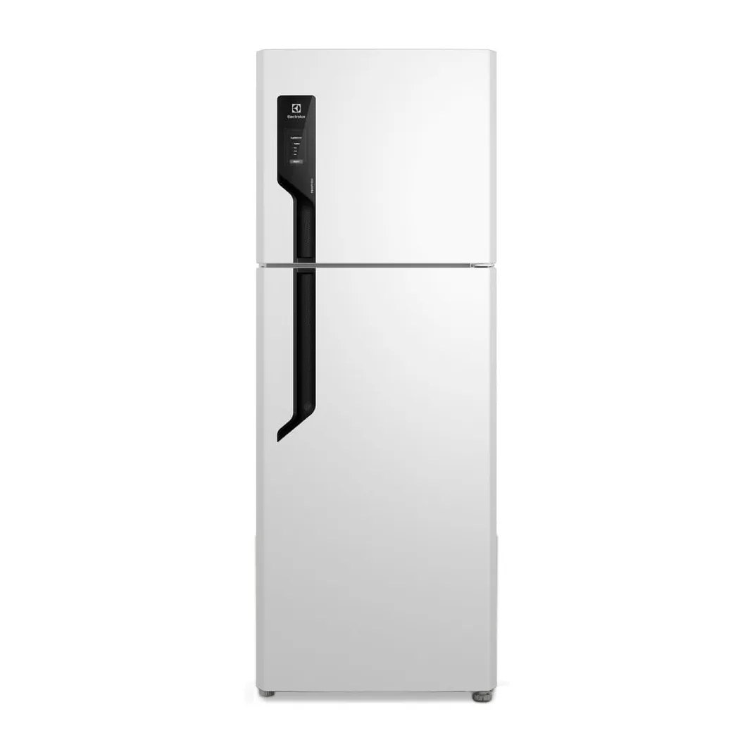 Foto frontal da geladeira Electrolux TF71, acabamento Branco