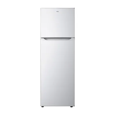 Foto frontal da geladeira HQ HQ-310RDF · 127 V ou 220 V