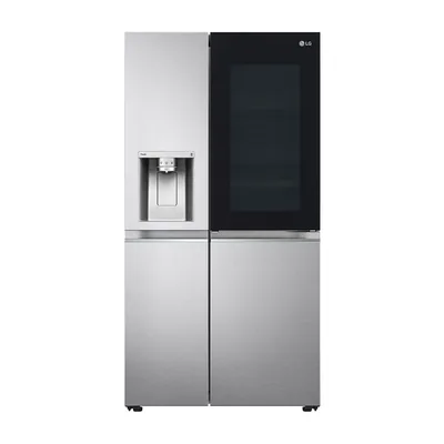 Foto frontal da geladeira LG GC-X257CSH · 127 V ou 220 V