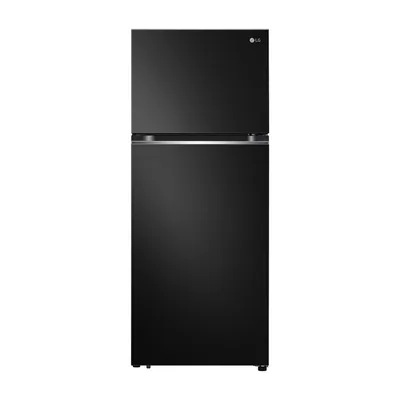 Foto frontal da geladeira LG GN-B392PXG · 127 V ou 220 V