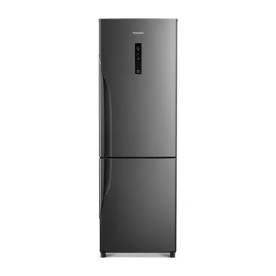 Foto frontal da geladeira Panasonic NR-BB41PV2T · 127 V ou 220 V