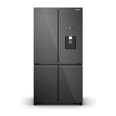 Foto frontal da geladeira Panasonic NR-DB99GVWB · 127 V ou 220 V