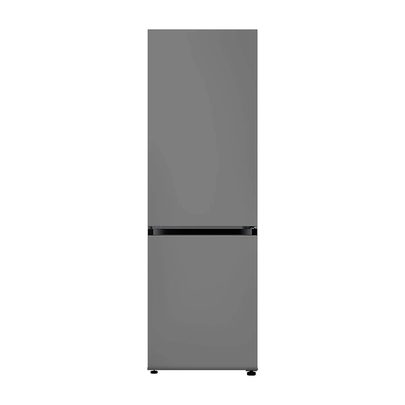 Foto frontal da geladeira Samsung RB33A3070, acabamento Gray