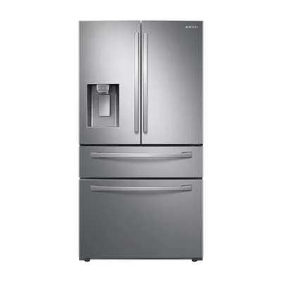 Foto frontal da geladeira Samsung RF22R7351SR · 220 V