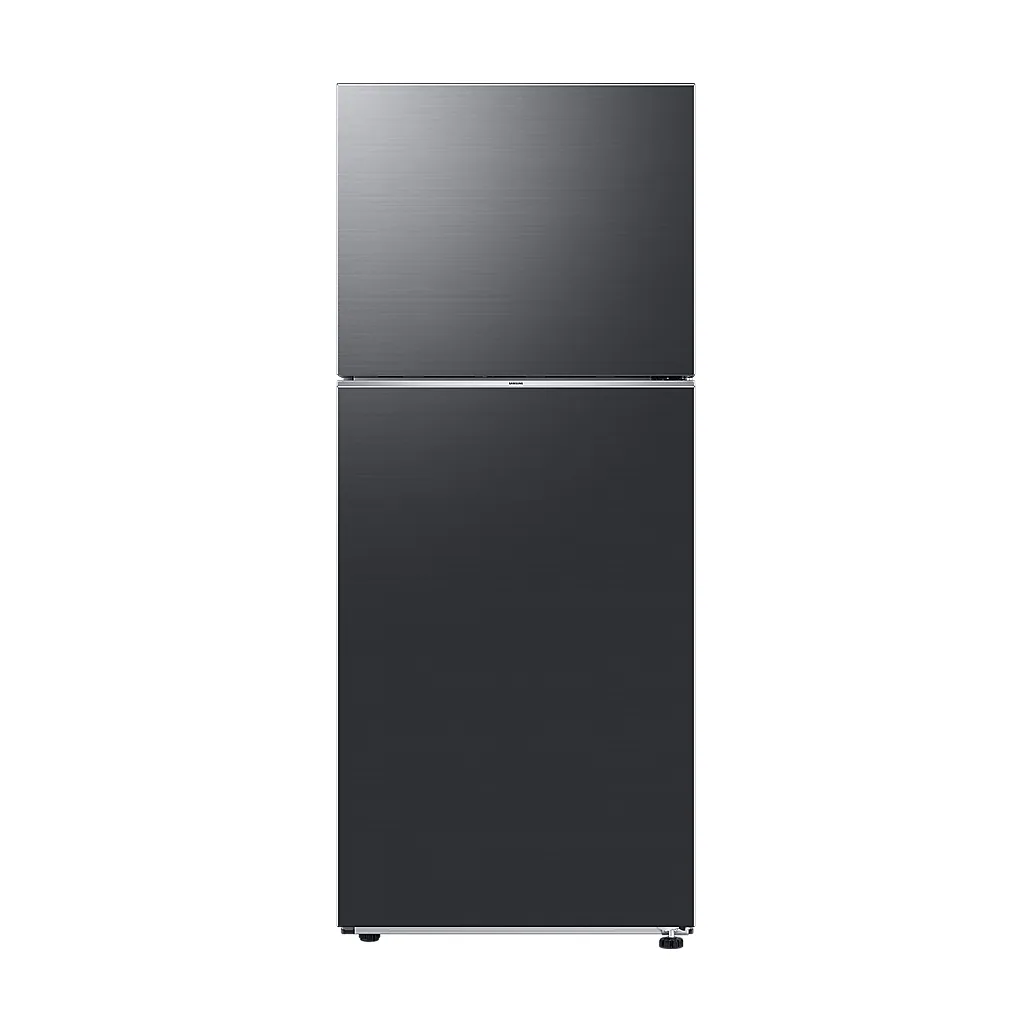 Foto frontal da geladeira Samsung RT38DG6120, acabamento Black
