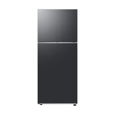 Foto frontal da geladeira Samsung RT38DG6120 · bivolt, acabamento Black