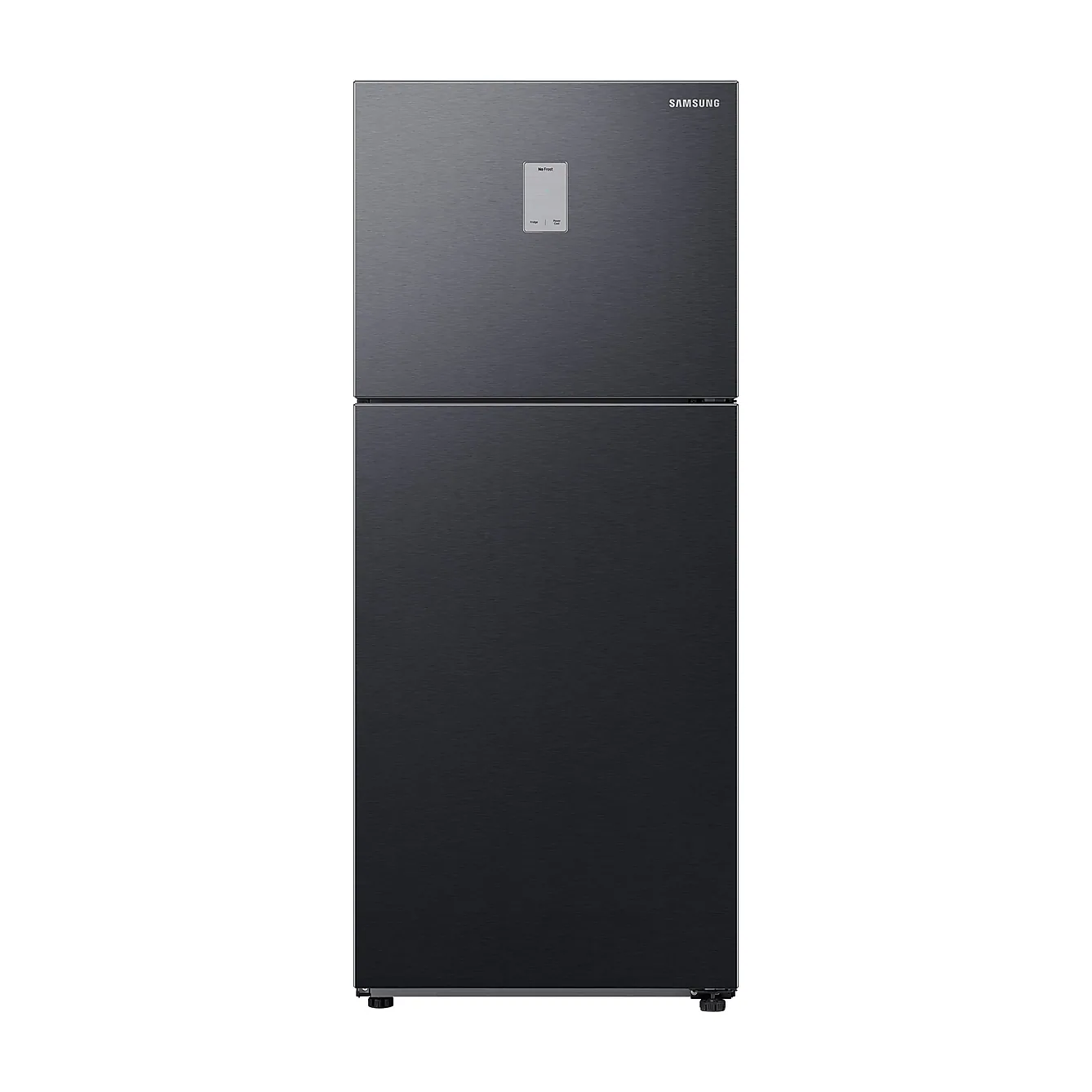 Foto frontal da geladeira Samsung RT44A6E3F, acabamento Black
